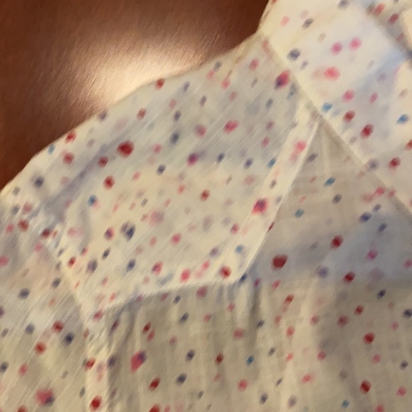 Anthropologie Meadow Rue colorful dotted top - Picture 5 of 7